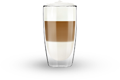 Egy csésze latte macchiato