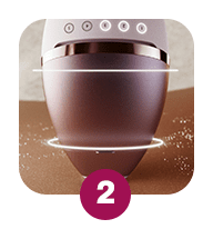 Step 2 select settings according to skin sensor