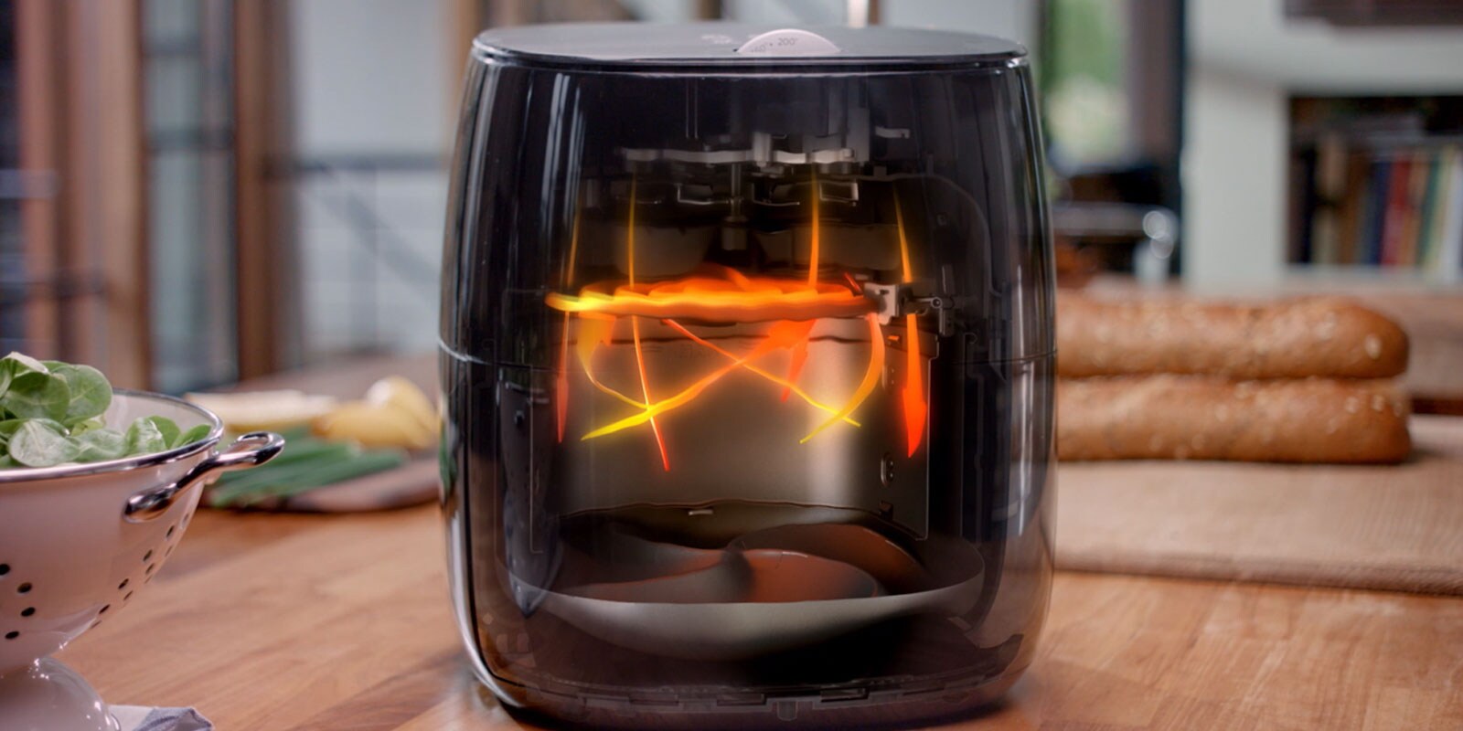 Airfryer met Turbostar-technologie