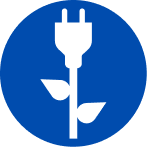 Alacsony energiafogyasztás ikon