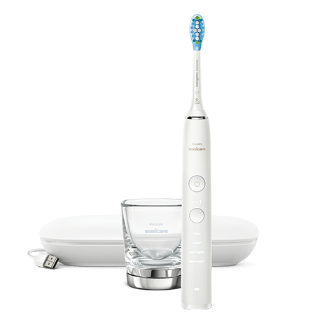 Philips Sonicare DiamondClean with puck and travel case, white edition, HX9331/32