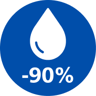 90%-kal kevesebb zsiradék ikon