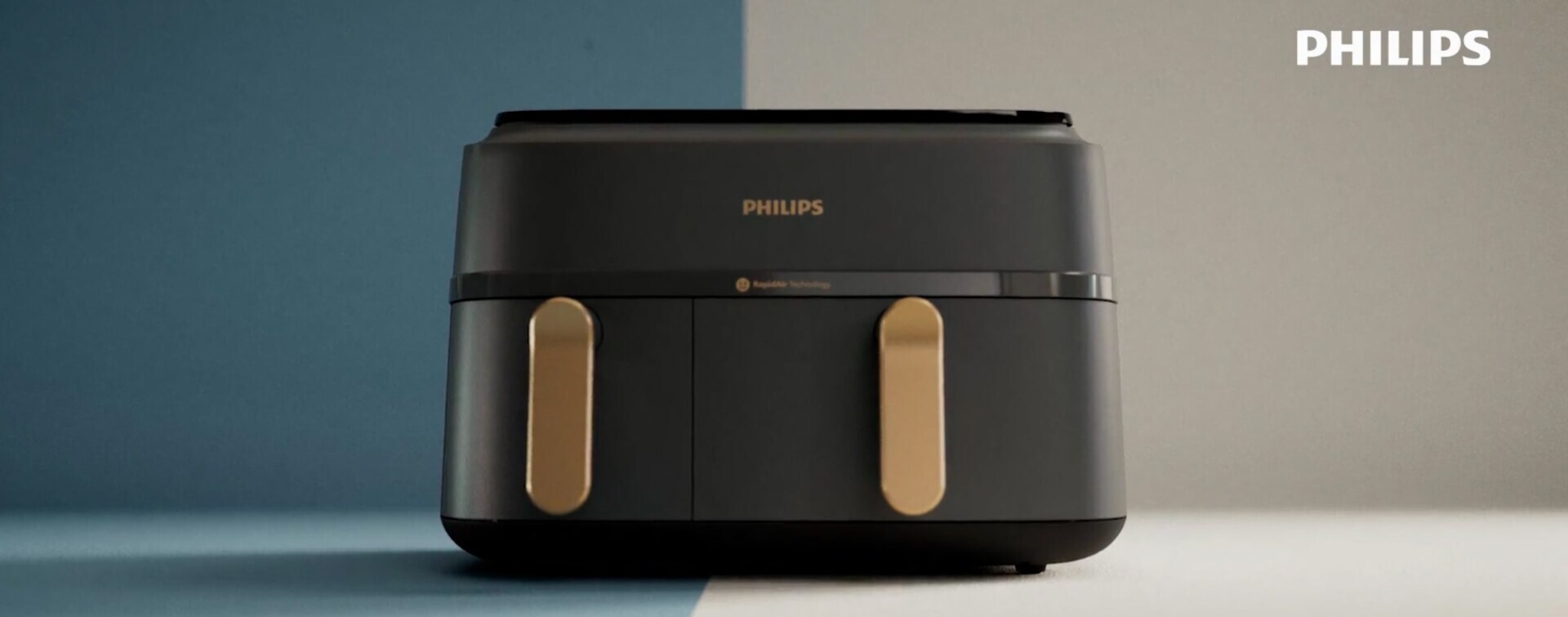 Dupla kosaras Philips Airfryer, videominiatűr, termékvideó